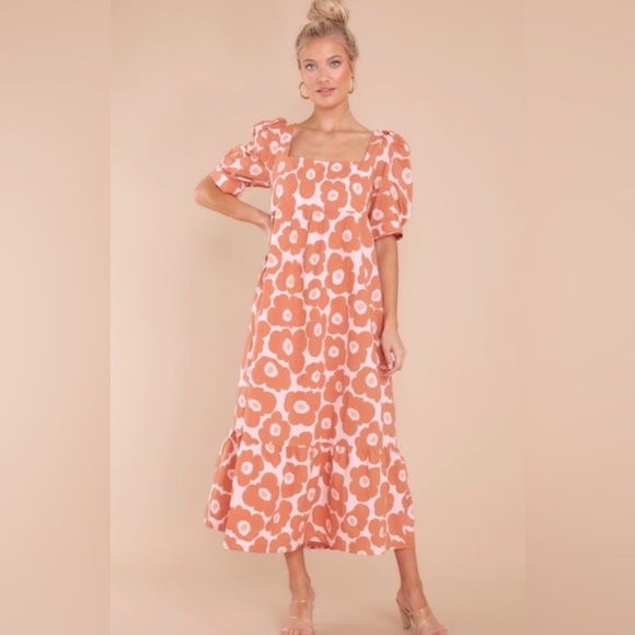 Jacqui E Dresses Nwt Jacquie The Label Floral Midi Dress Large